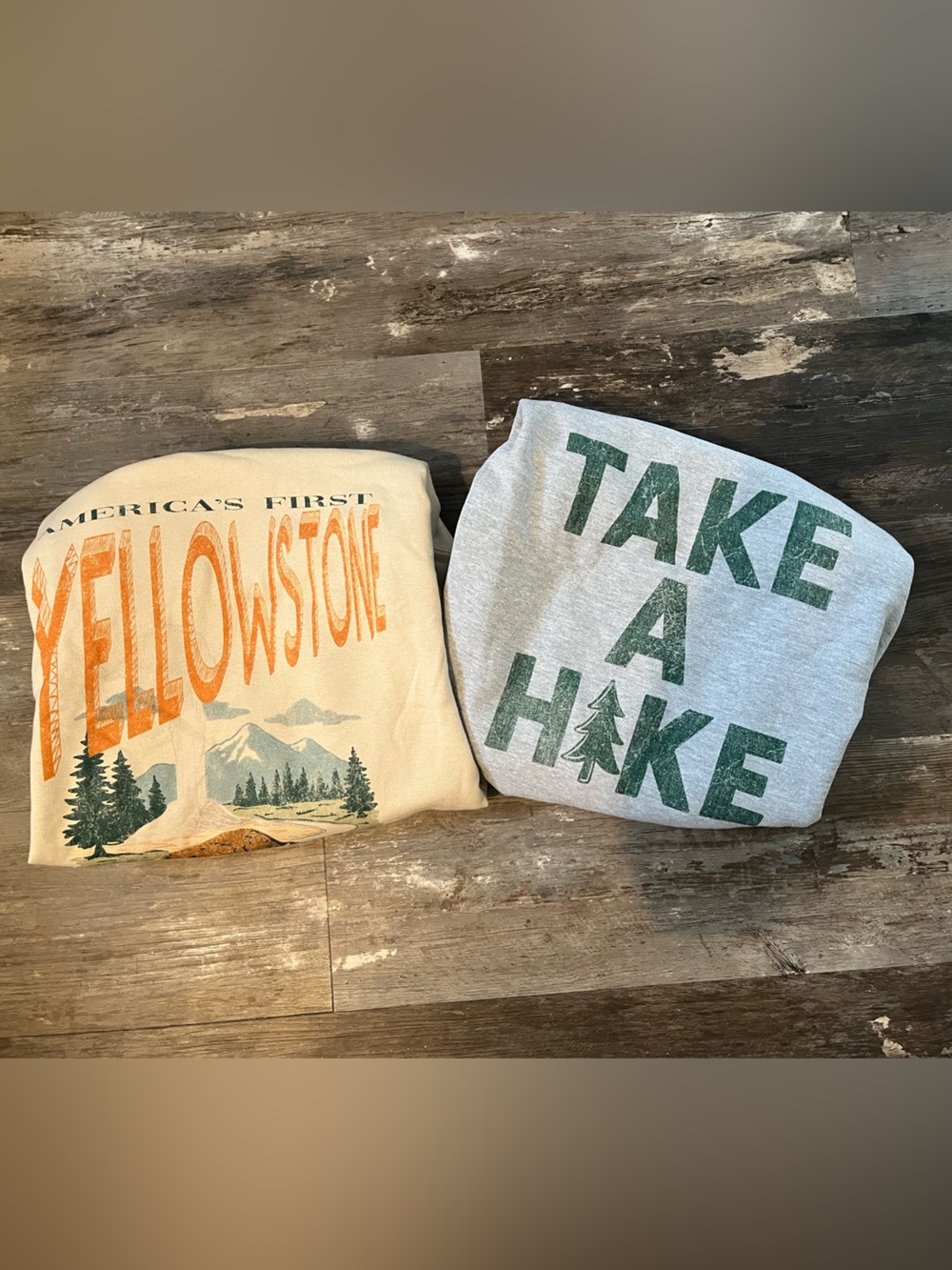 Bundle- Two Pack Yellowstone Hiking Crewneck Women’s Shirts